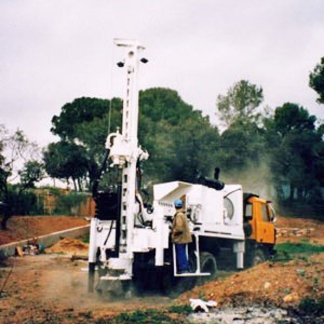 Construcció de piezòmetres a Barcelona