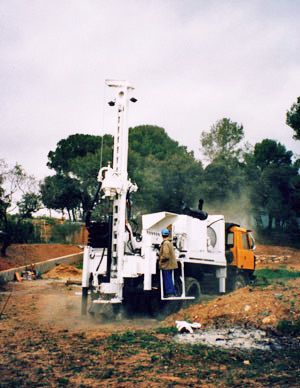 Construcción de piezómetros en Barcelona